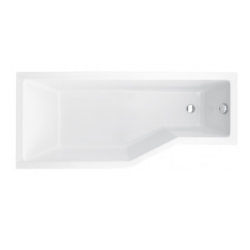 Kabino-wanna Integra 170x75 biała poł.-lewa BESCO WAI-170-PL2 bez obudowy, Parawan Ambition Premium 2 - skrzydłowy