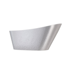 Wanna wolnostojąca owalna Melody Glam 170x80 zew. srebrny/wew. biały poł. BESCO WA-170-MSG klik-klak z przel. grafit