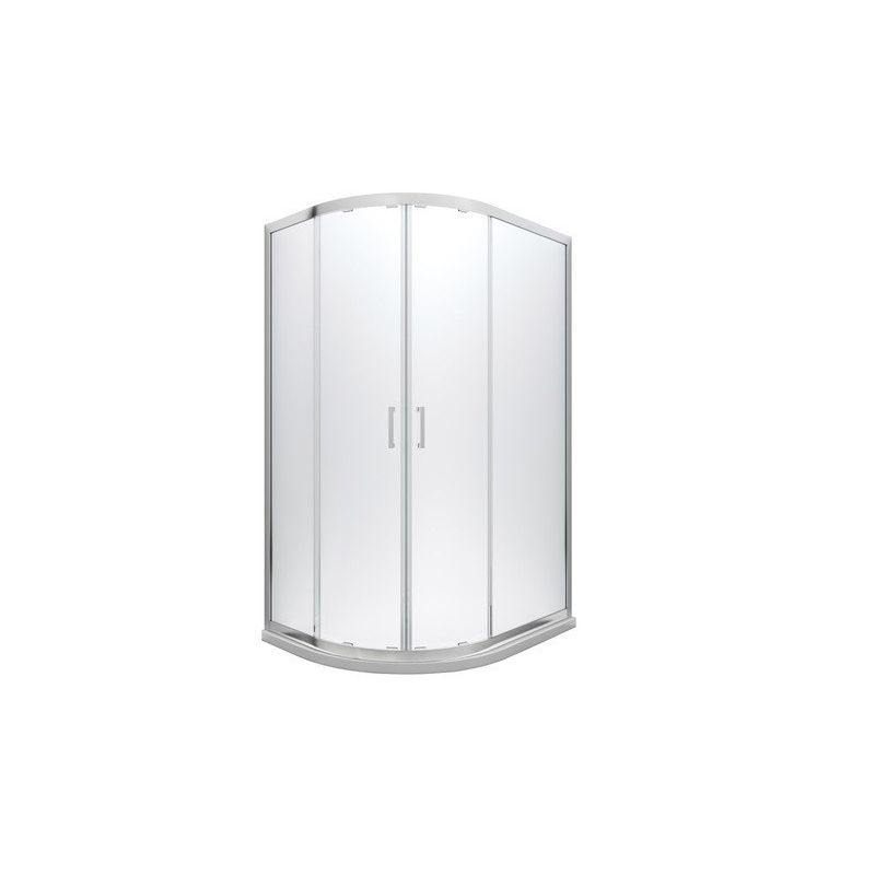 Kabina prysznicowa asymetryczna Modern 100x80x185 szkło przejrzyste BESCO MA-120-90-C