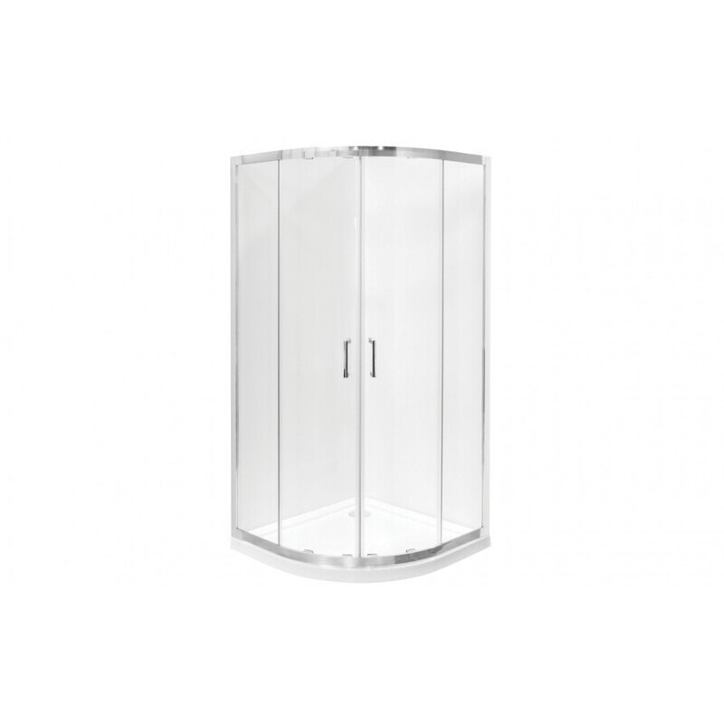 Kabina prysznicowa półokrągła Modern 80x80x185 szkło mrożone BESCO MP-80-185-M