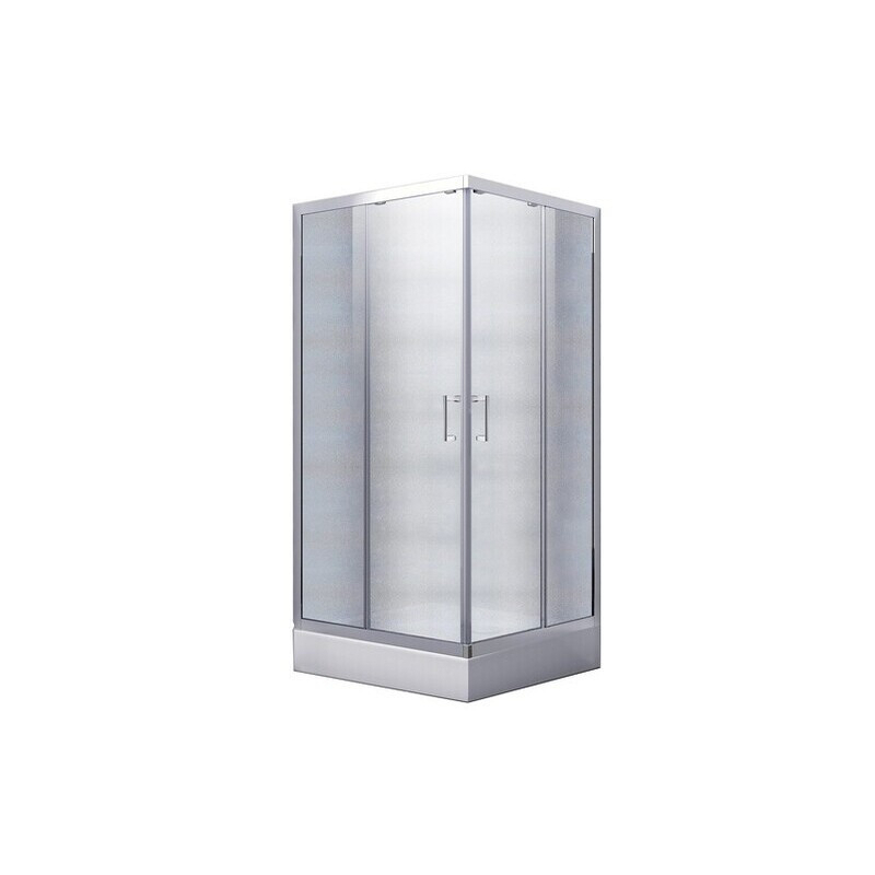 Kabina prysznicowa kwadratowa Modern 80x80x165 szkło mrożone BESCO MK-80-165-M
