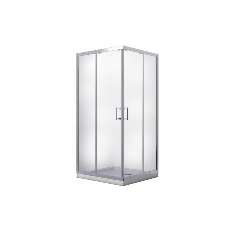 Kabina prysznicowa kwadratowa Modern 90x90x165 szkło przejrzyste BESCO MK-80-185-C
