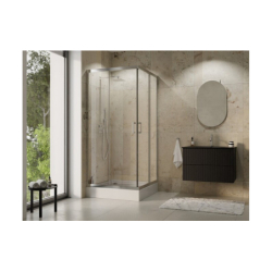 Kabina prysznicowa kwadratowa Modern 90x90x165 szkło przejrzyste BESCO MK-80-185-C