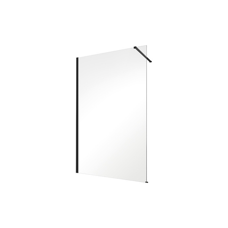 Kabina walk in prostokątna Eco-N Black 110x195 BESCO ENB-110-195C bez panelu bocznego