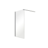 Kabina walk in Aveo Black 130x195 BESCO AVB-130-195C bez panelu bocznego