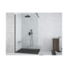 Kabina walk in Aveo Black 130x195 BESCO AVB-130-195C bez panelu bocznego