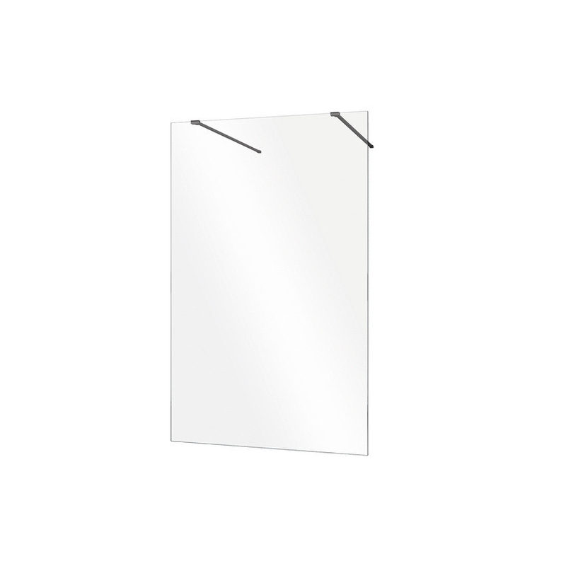 Kabina walk in Aveo Due Black 120x195 BESCO ADB-120-195C bez panelu bocznego