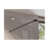 Kabina walk in Aveo Due Black 120x195 BESCO ADB-120-195C bez panelu bocznego