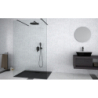 Kabina walk in Aveo Due Black 120x195 BESCO ADB-120-195C bez panelu bocznego