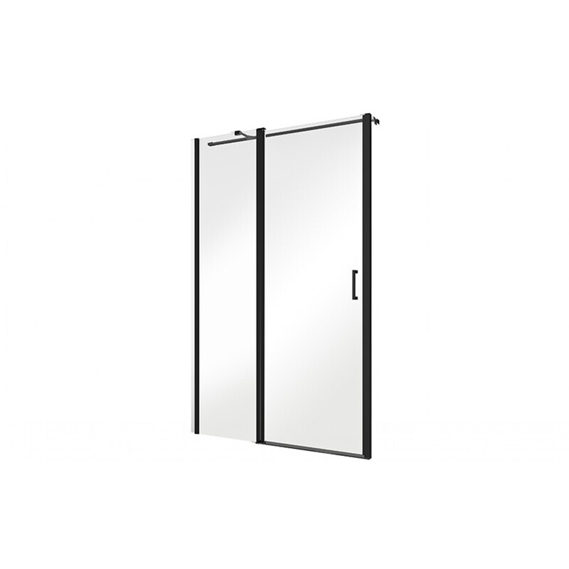 Drzwi prysznicowe Exo-C Black 100x190 BESCO ECB-100-190C bez panelu bocznego
