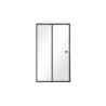 Drzwi prysznicowe Duo Slide Black 140x195 BESCO DDSB-140 bez panelu bocznego