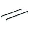 Uchwyt wannowy Oxa Long czarny + chrom BESCO OXA-LB