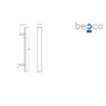 Uchwyt wannowy Quadro chrom BESCO UCH-Q