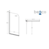 Parawan nawannowy Prime 1 70x140 BESCO PNP-1S