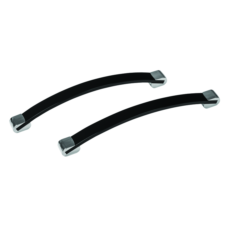 Uchwyt wannowy Flex czarny + chrom BESCO FLEX-B