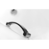 Uchwyt wannowy Flex czarny + chrom BESCO FLEX-B