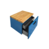 Szafka umywalkowa podwieszana Floo 60x50x40 zielony, uchwyt czarny-lewa BESCO SUF-654-ZCL