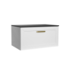 Szafka umywalkowa podwieszana Dexa 60x50x40 zielony, uchwyt czarny BESCO SUD-654-ZC