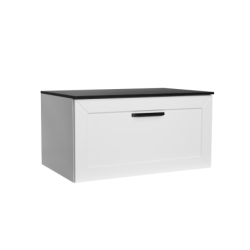 Szafka umywalkowa podwieszana Dexa 60x50x40 zielony, uchwyt czarny BESCO SUD-654-ZC