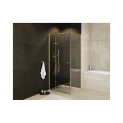 Kabina prysznicowa kwadratowa Pixa Gold 150x75 lewa BESCO PKL-90-195G