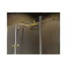Kabina prysznicowa kwadratowa Pixa Gold 150x75 lewa BESCO PKL-90-195G