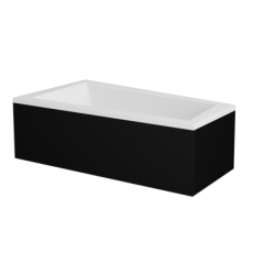 Wanna asymetryczna narożna Intima 150x85 biała poł.-lewa BESCO WAIT-150-NL bez obudowy
