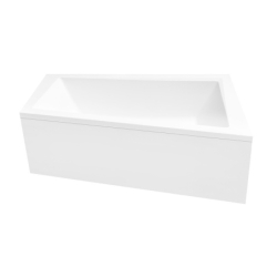 Wanna asymetryczna narożna Intima 150x85 biała poł.-prawa BESCO WAIT-150-NP bez obudowy