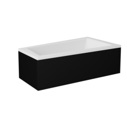 Wanna asymetryczna narożna Intima 150x85 biała poł.-prawa BESCO WAIT-150-NP bez obudowy