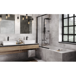 Wanna prostokątna Quadro Slim 175x80 biała poł. BESCO WAQ-175-SL