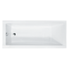 Wanna prostokątna Modern Slim 140x70 biała poł. BESCO WAM-140-SL