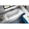 Wanna prostokątna Modern Slim 140x70 biała poł. BESCO WAM-140-SL