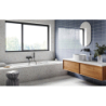 Wanna prostokątna Modern Slim 140x70 biała poł. BESCO WAM-140-SL