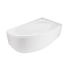 Wanna asymetryczna narożna Cornea 140x80 biała poł.-prawa BESCO WAC-140-NP bez obudowy