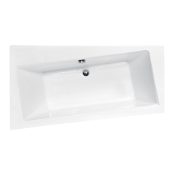 Wanna asymetryczna narożna Infinity 150x90 biała poł.-lewa BESCO WAI-150-NL bez obudowy