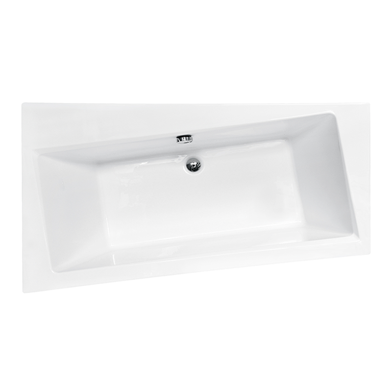 Wanna asymetryczna narożna Infinity 150x90 biała poł.-lewa BESCO WAI-150-NL bez obudowy