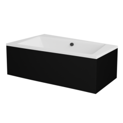 Wanna asymetryczna narożna Infinity 150x90 biała poł.-lewa BESCO WAI-150-NL bez obudowy