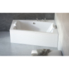 Wanna asymetryczna narożna Infinity 150x90 biała poł.-prawa BESCO WAI-150-NP bez obudowy