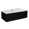 Wanna asymetryczna narożna Infinity 150x90 biała poł.-prawa BESCO WAI-150-NP bez obudowy