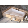 Wanna asymetryczna narożna Intima Duo Slim 180x125 biała poł.-lewa BESCO WAID-180-SL