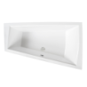 Wanna asymetryczna narożna Intima Duo Slim 170x125 biała poł.-prawa BESCO WAID-170-SP