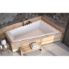 Wanna asymetryczna narożna Intima Duo Slim 170x125 biała poł.-prawa BESCO WAID-170-SP