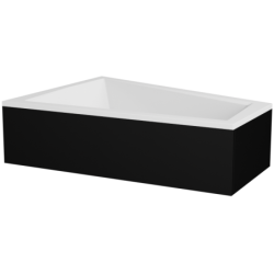 Wanna asymetryczna narożna Intima Duo 170x125 biała poł.-lewa BESCO WAID-170-NL bez obudowy