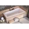 Wanna asymetryczna narożna Intima Slim 150x85 biała poł.-prawa BESCO WAIT-150-SP