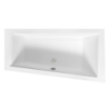 Wanna asymetryczna narożna Intima Slim 160x90 biała poł.-prawa BESCO WAIT-160-SP