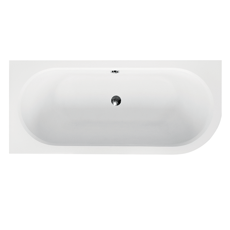 Wanna asymetryczna narożna Avita Slim 180x80 biała poł.-lewa BESCO WAV-180-NLS