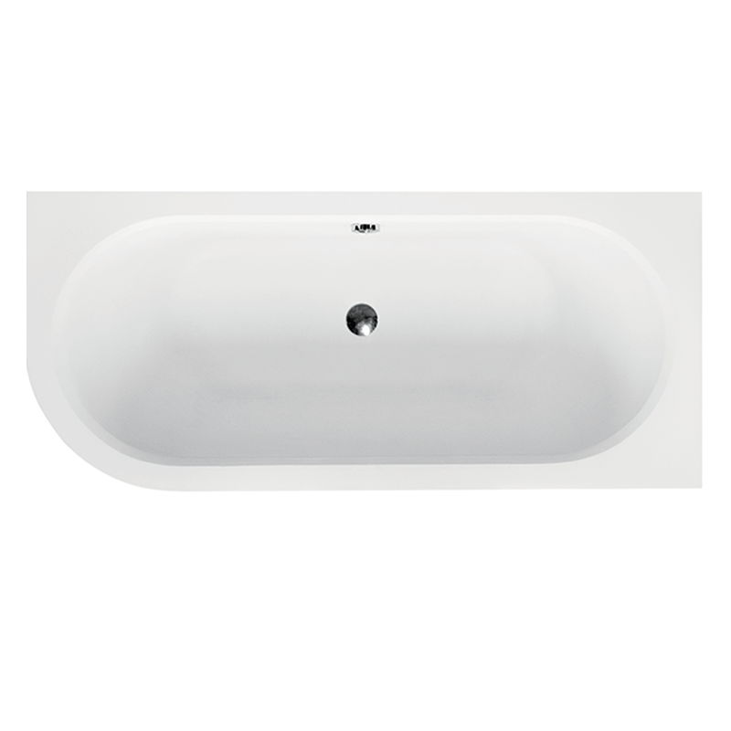 Wanna asymetryczna narożna Avita Slim 180x80 biała poł.-prawa BESCO WAV-180-NPS