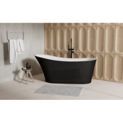 Bateria wannowa wolnostojąca Illusion II czarny mat BESCO BW-III-CZ