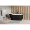 Bateria wannowa wolnostojąca Illusion II czarny mat BESCO BW-III-CZ
