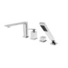 Bateria wannowa 4-otworowa Aspira chrom BESCO BW-A4-CH