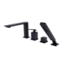 Bateria wannowa 4-otworowa Aspira czarny mat BESCO BW-A4-CZ